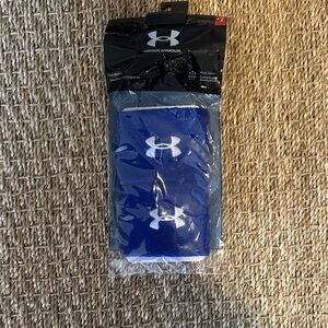 Under Armour Blue and White Wristbands